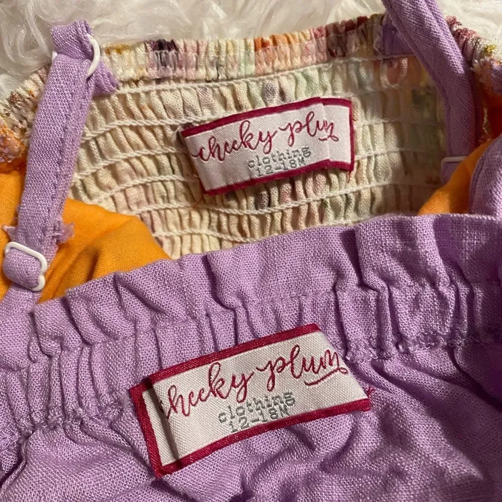 Cheeky Plum 12-18M Floral Tunic Set